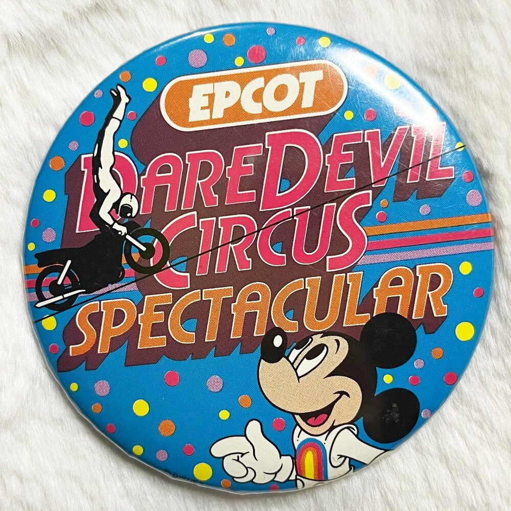 🔮 5/$25 Vintage Disney EPCOT Daredevil Circus Spectacular‎ Mickey Pin